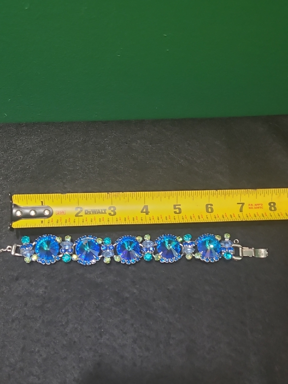 Juliana D&E Blue Green Rivaloi Margarita Rhinestone Set - Picture 15 of 15